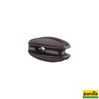 Isolateur de traction, pour départ et fin de ligne, plastique, noir, les 25