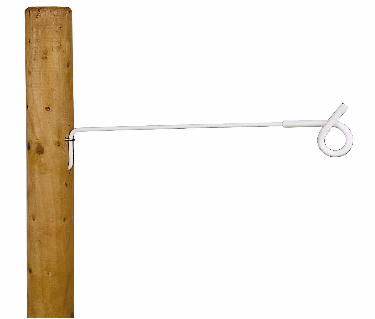 Isolateur écarteur à oeillet blanc, 40cm