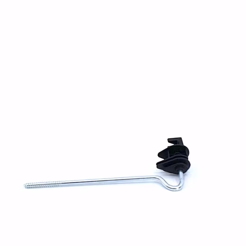 Isolateur écarteur noir à visser pour piquet bois 