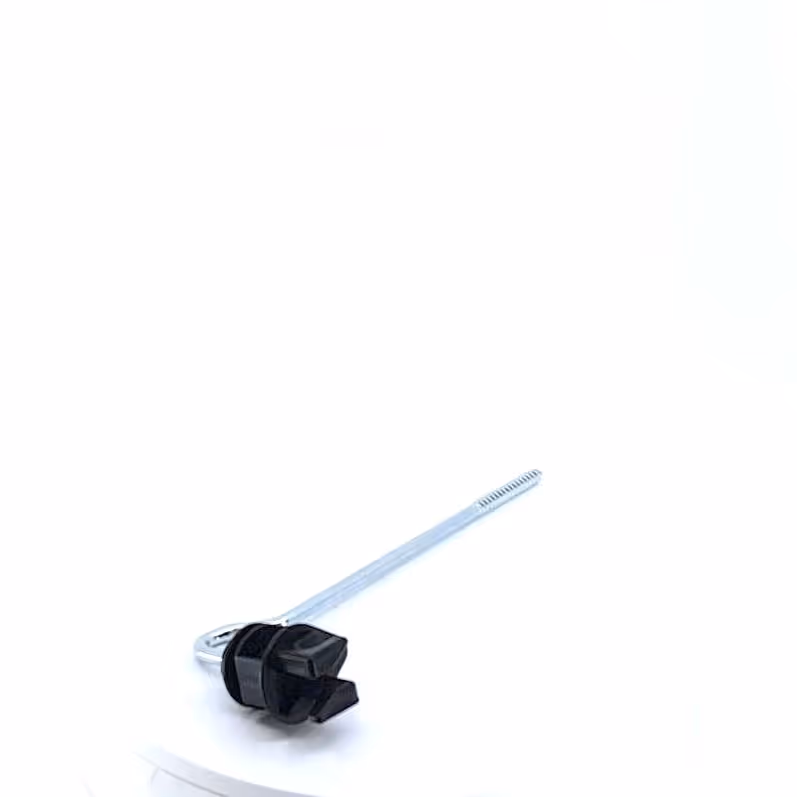 Isolateur écarteur noir à visser pour piquet bois 