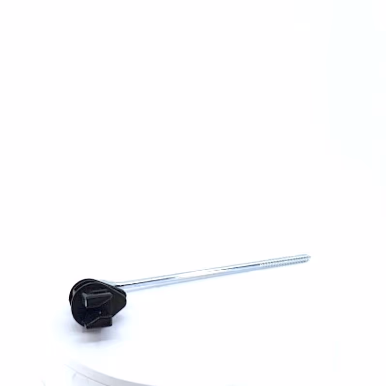 Isolateur écarteur noir à visser pour piquet bois 