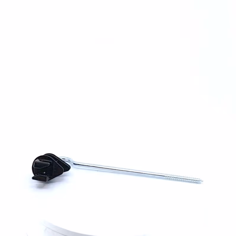Isolateur écarteur noir à visser pour piquet bois 