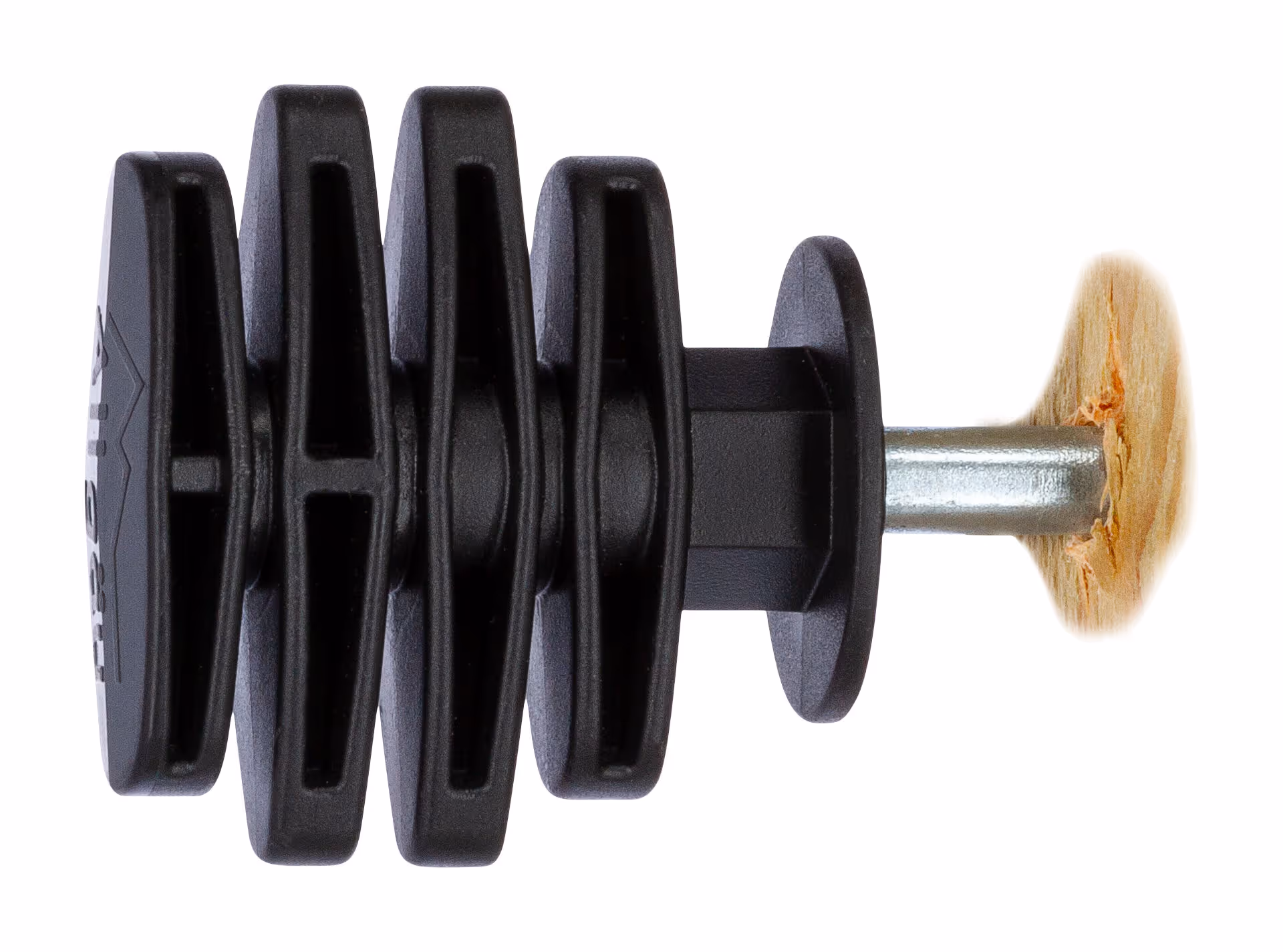 Isolateur enrouleur Allgäu noir, 37mm, 25pcs