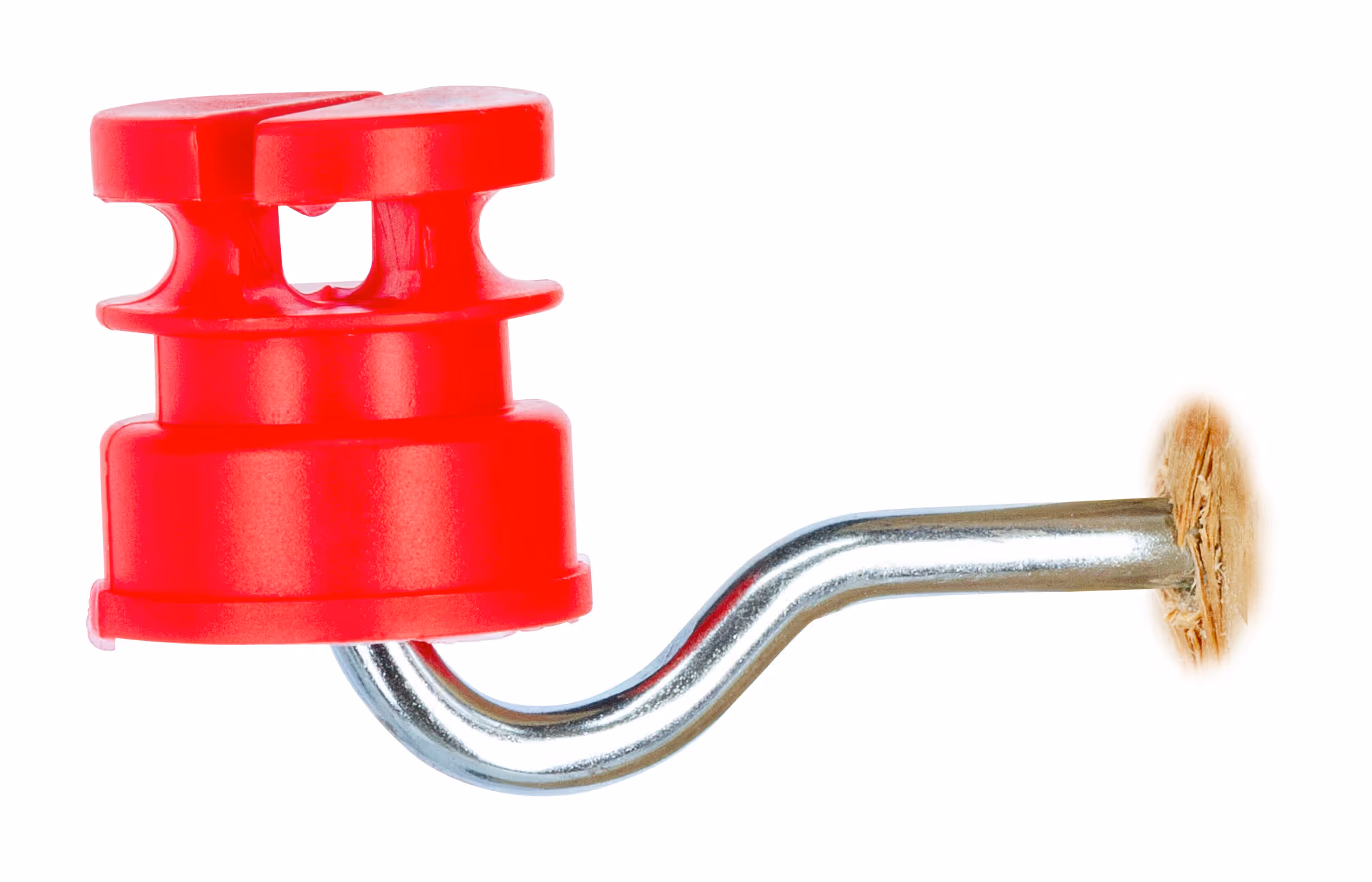 Isolateur fente rouge, vis 5,3mm, 100pcs