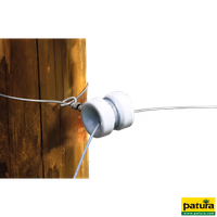 Isolateur poulie d'angle porcelaine, pour fortes tensions, les 10