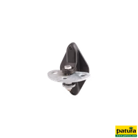 Isolateur pour poignée triple ancrage, plastique, plaque d'ancrage galva, les 4