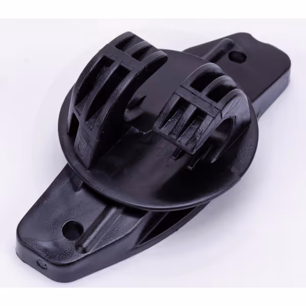 Isolateur soutien W noir Super pour ruban à fixer sur piquet en bois 