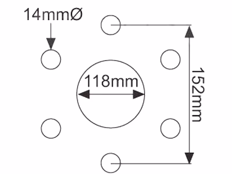 Jante 4.50-16 6 trous pour pneu 6.50-16 - adaptable sur tracteurs John-Deere, Ford, Massey Ferguson - ref 84190191