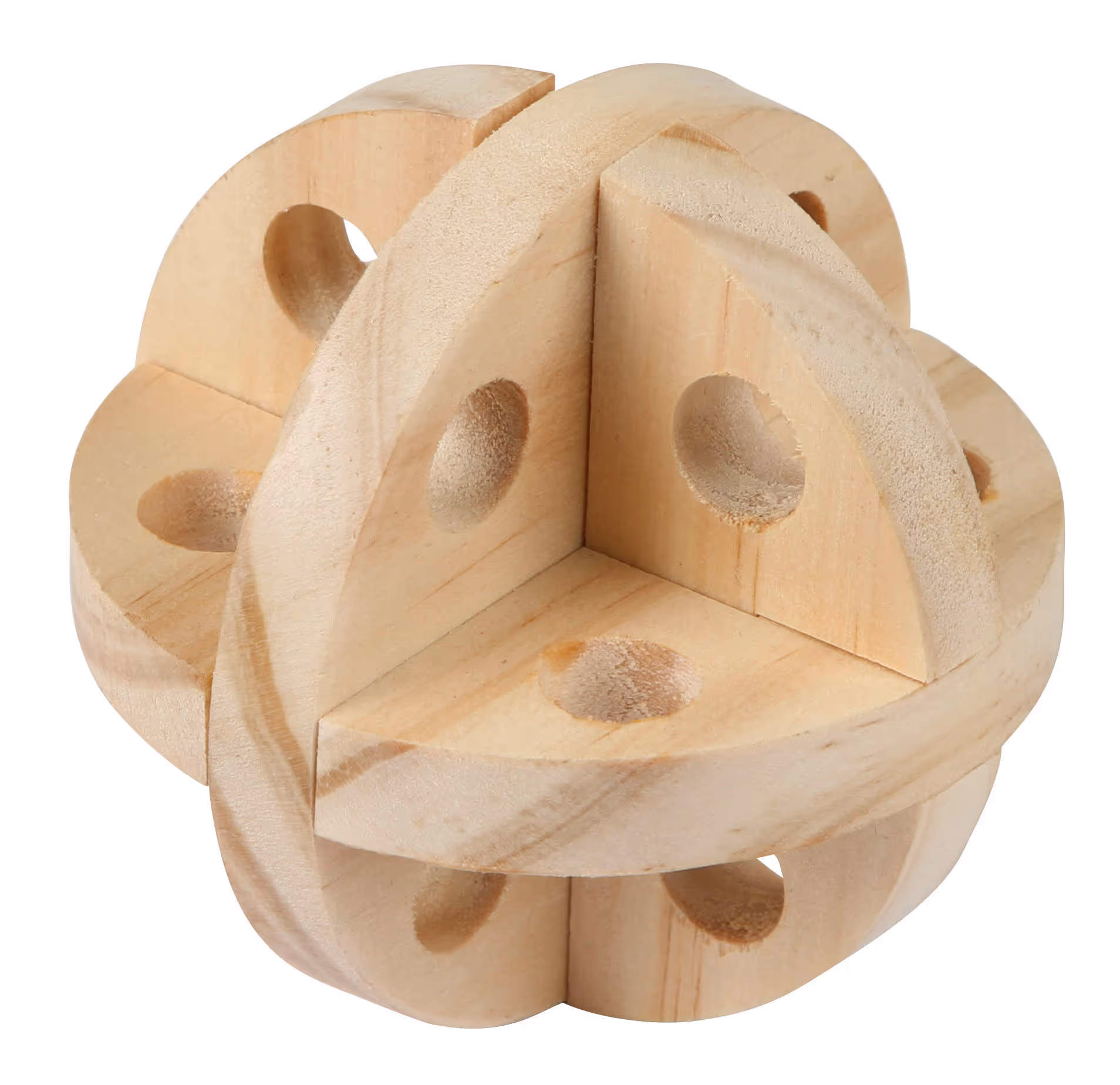 Jeu/balle snack pour rongeur bois, Ø7cm