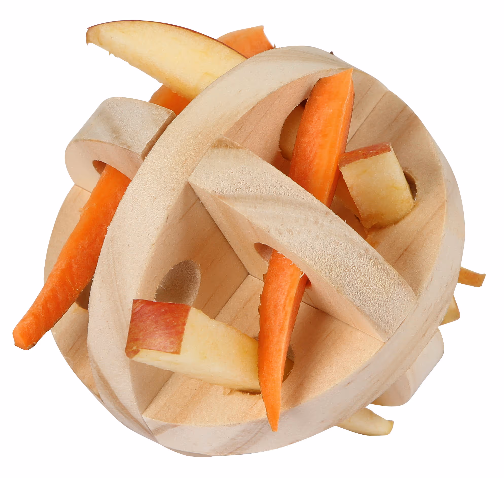 Jeu/balle snack pour rongeur bois, Ø7cm