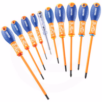 Jeu de 10 tournevis isolés