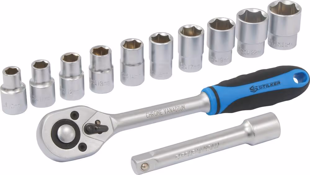 JEU DE 12 PCS - DOUILLES 1/2"