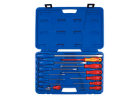 Jeu de 14 tournevis Manches PVC Din 5261 Phillips-5263 à fente 