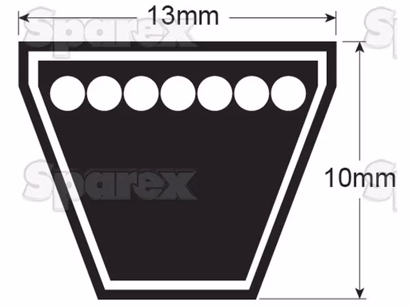 Jeu de 2 Courroies AVX13 x 1365 - adaptable sur tracteurs Massey Ferguson - ref 6203323M91