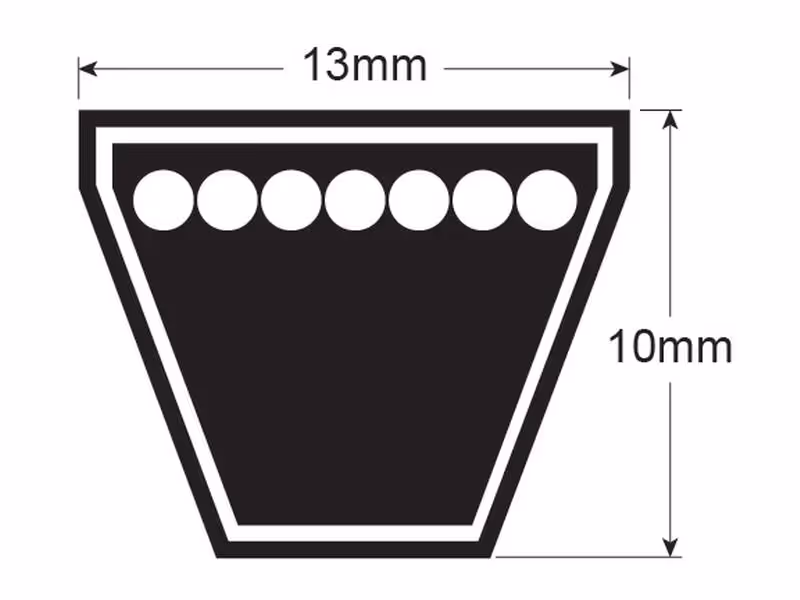 Jeu de 2 Courroies AVX13 x 1385 - adaptable sur tracteurs Massey Ferguson - ref 072728T1