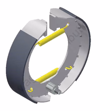 JEU DE 2 MACHOIRES Ø 350 AM + 2 RESSORTS