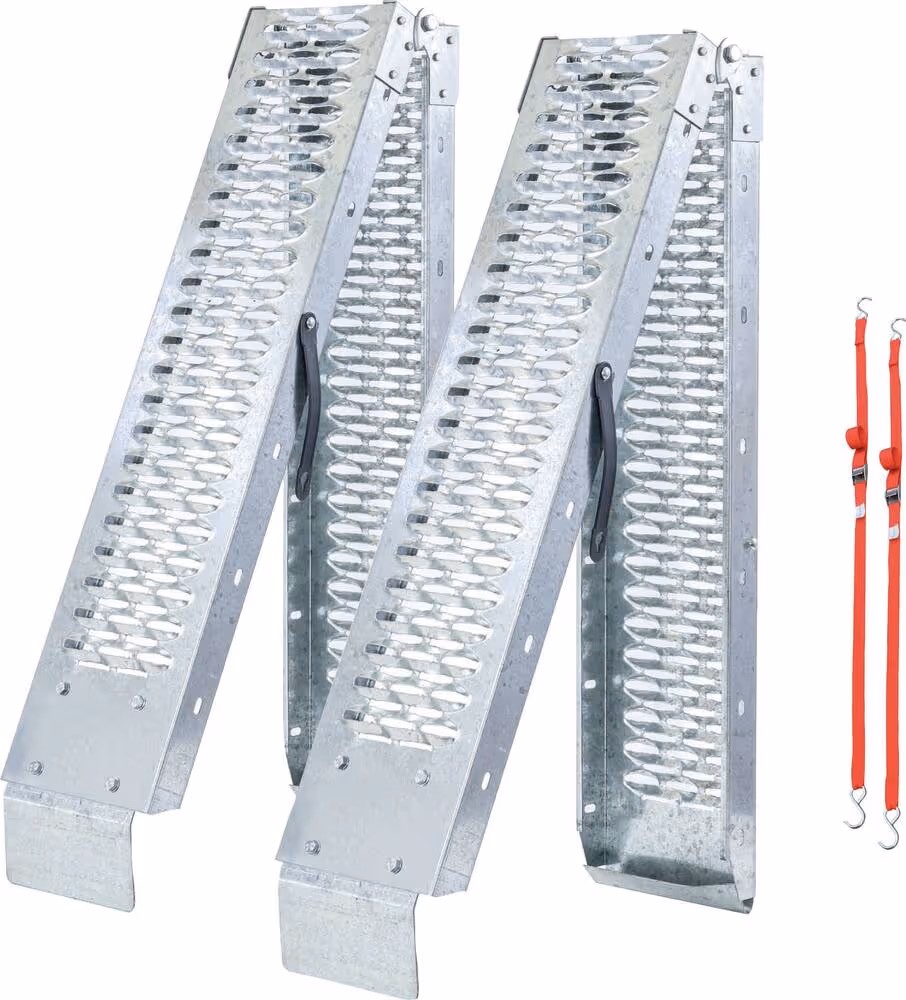 JEU DE 2 RAMPES ACIER 440 KG 1900MM - PLIANTES