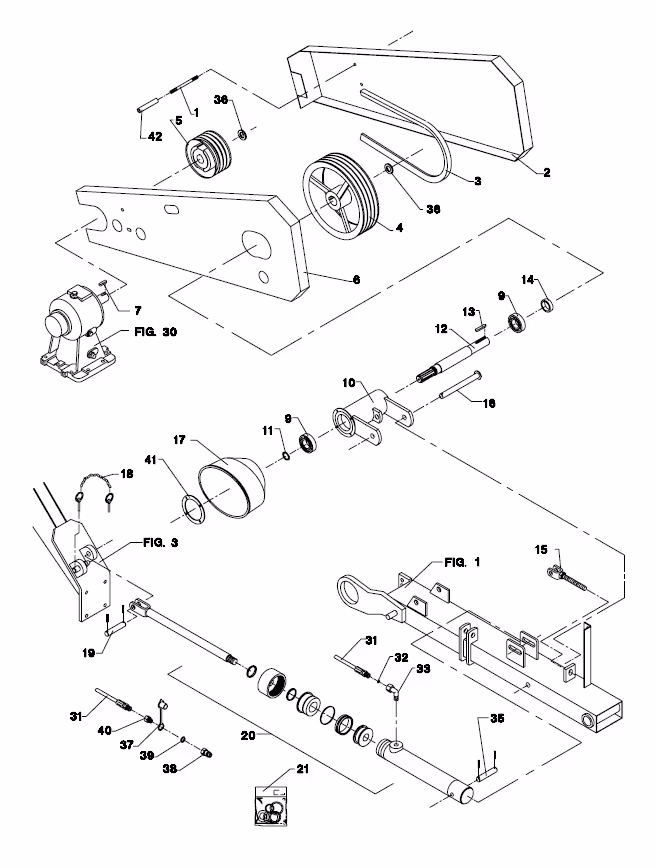 Jeu de 4 courroies trapézoïdales JF Stoll 8113621016 origine