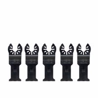 Jeu de 5 lames 30 x 43 mm BiM pour multi-cutter. Bois, bois avec clous, plaque de plâtre, PVC