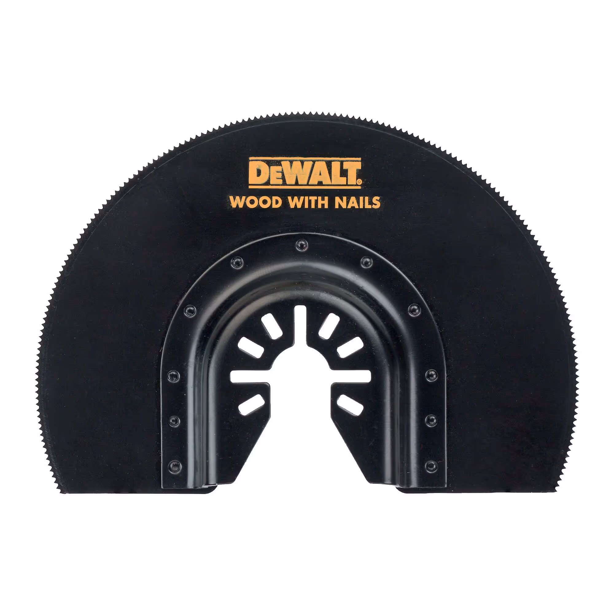 Jeu de 5 lames Ø100 mm BiM semi circulaire moyeu déporté pour multi-cutter. Bois, bois avec clous, plaque de plâtre, PVC