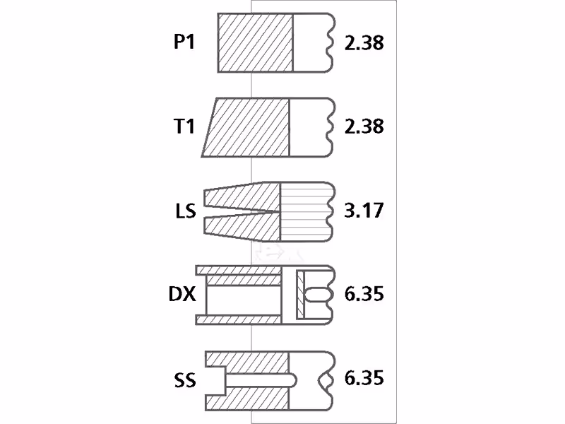 Jeu de 5 segments de piston Perkins 41158057