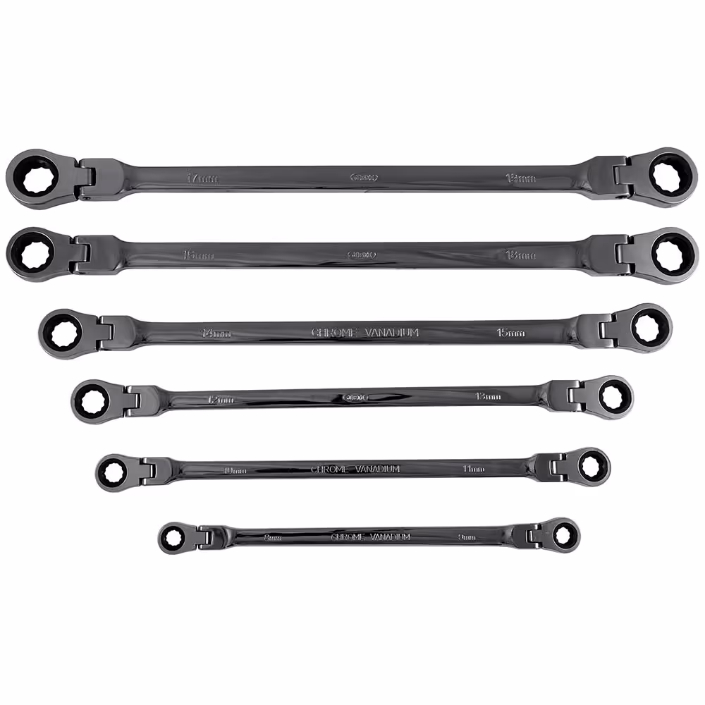 Jeu de 6 clés a cliquet articulées