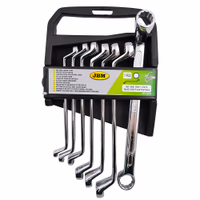 Jeu de 7 clés contre coudée - brillant