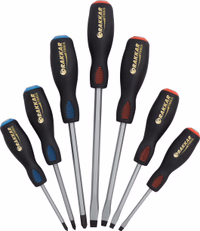 Jeu de 7 tournevis lame traversante *dt*