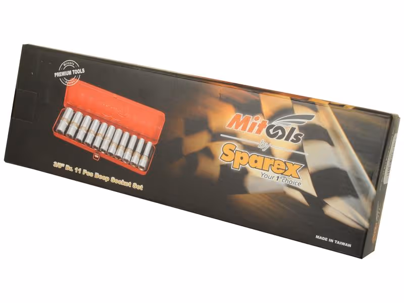 Jeu de douilles longues 3/8'' (11 pcs)