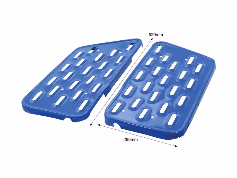 Jeu de marches pieds - Gauche/Droit - adaptable sur tracteurs Ford - ref 957E16472A