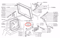 Jeu de poignée Droite et gauche 1930965 | Fiat