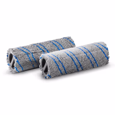 Jeu de rouleaux bleu