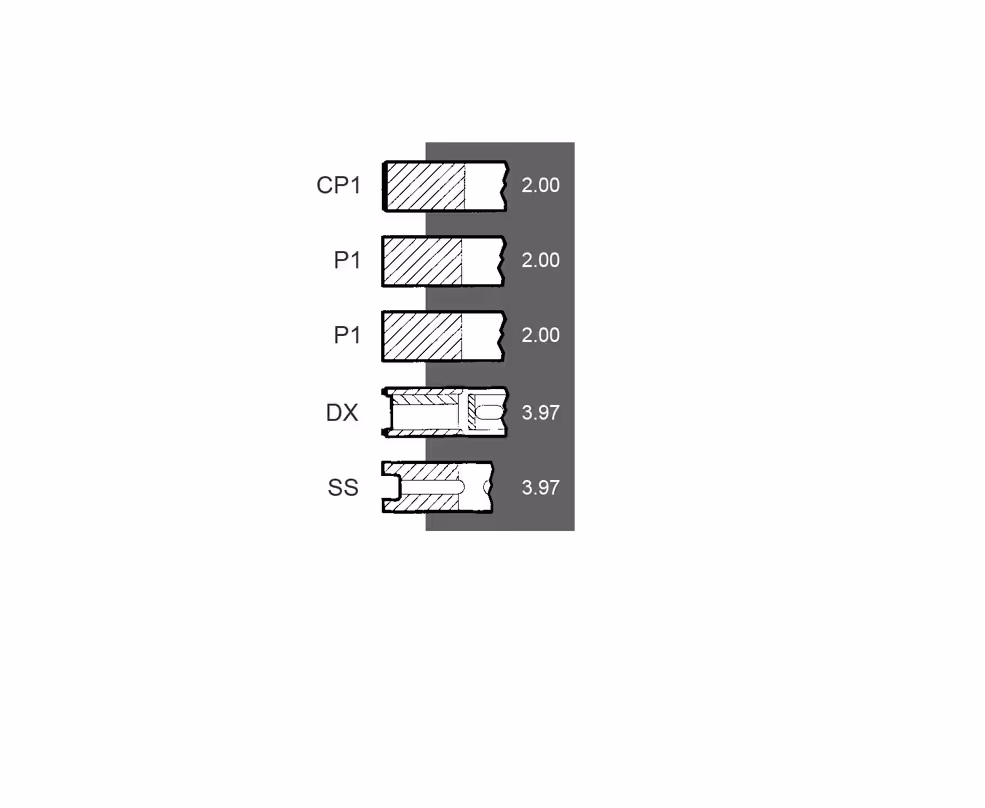 JEU DE SEGMENTS Ø 80.96 mm - STD 1881798M1 ADAPTABLE