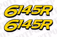 John Deere 6145R Model Decal Left and Right