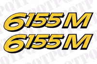 John Deere 6155M Model Decal Left and Right
