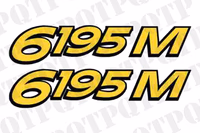 John Deere 6195M Model Decal Left and Right