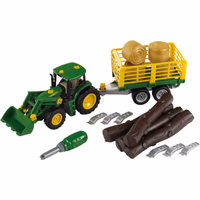 Tracteur miniature John Deere 2 remorques K3906