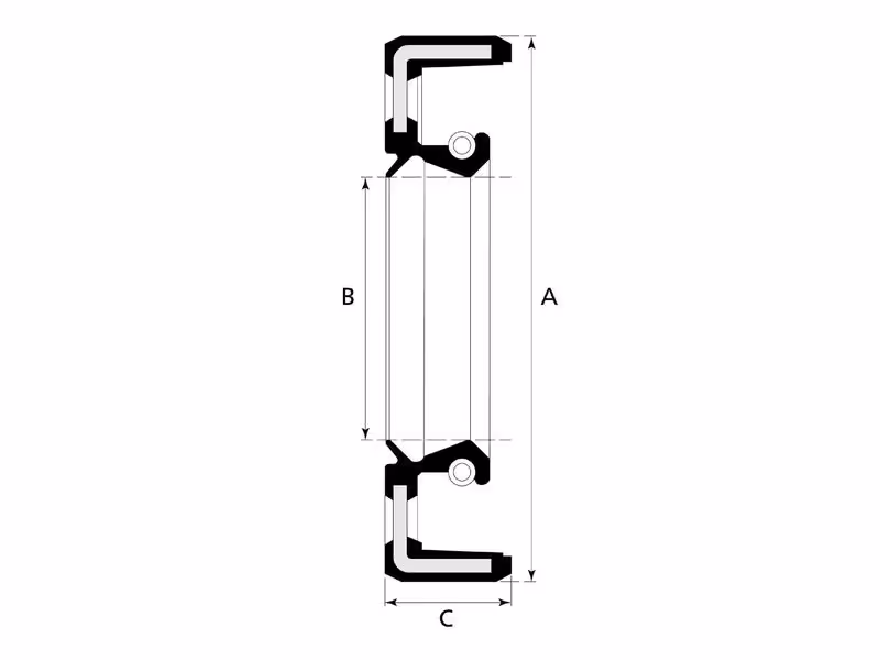 Joint boîte de transmission, 38 x 62 x 10mm - adaptable sur tracteurs John-Deere - ref SJ12601