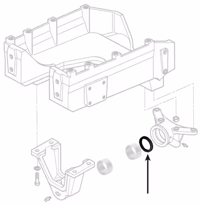 Joint de pivot 3009884X1 pont avant 4 RM 96 X 106 X 10 MM Massey Ferguson série 3000