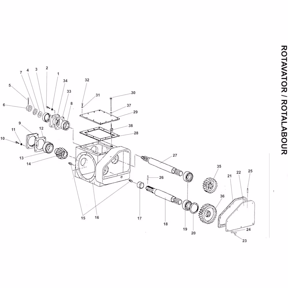 Joint papier couvercle supérieur Boitier duplex Howard HR42 origine