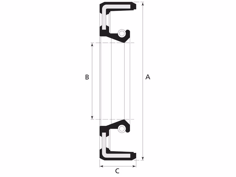 Joint spi, Simple lèvre 39.69 x 85.73 x 9.53mm - adaptable sur tracteurs Case IH, International Harvester - ref 304379R91