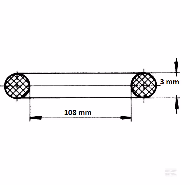 JOINT TORIQUE Ø108 X 3MM ADAPTABLE