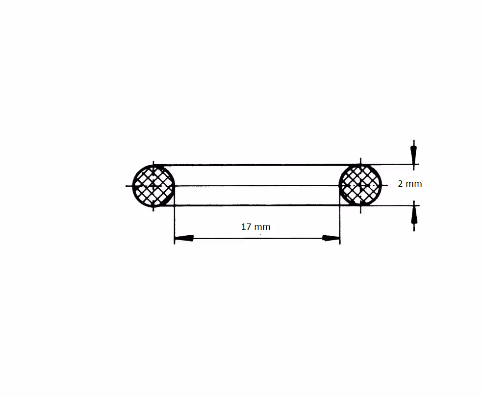 Joint torique 17 X 2 mm pack de 10 adaptable