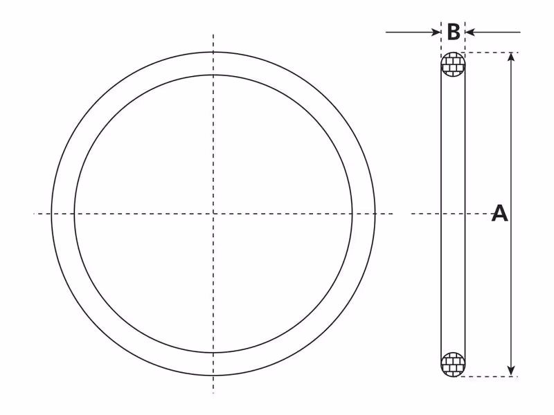 Joint toriques 6'' (170mm) (caoutchoutée)