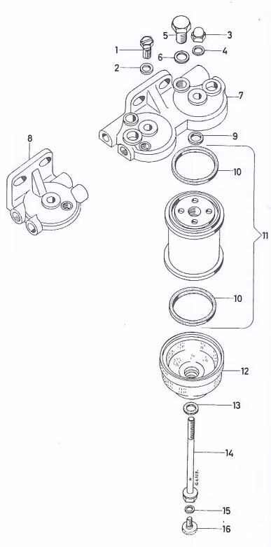 Joint vis purgeur de filtre gasoil Case-IH