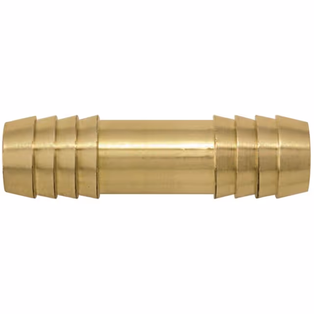 JONCTION DROITE LAITON CANNELE TUYAU 12 MM BLISTER