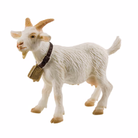 Figurine chevre blanche avec cloche BL62318 