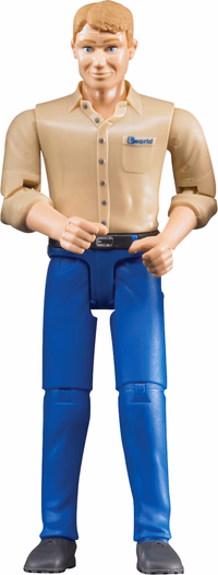 Bruder | Jouet Homme avec pantalon bleu