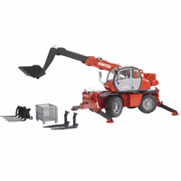 Bruder | Jouet Manitou MRT 2150 Chariot télescopique   avec accessoires