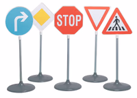 Panneaux de signalisation routière jouet x5 KL2980